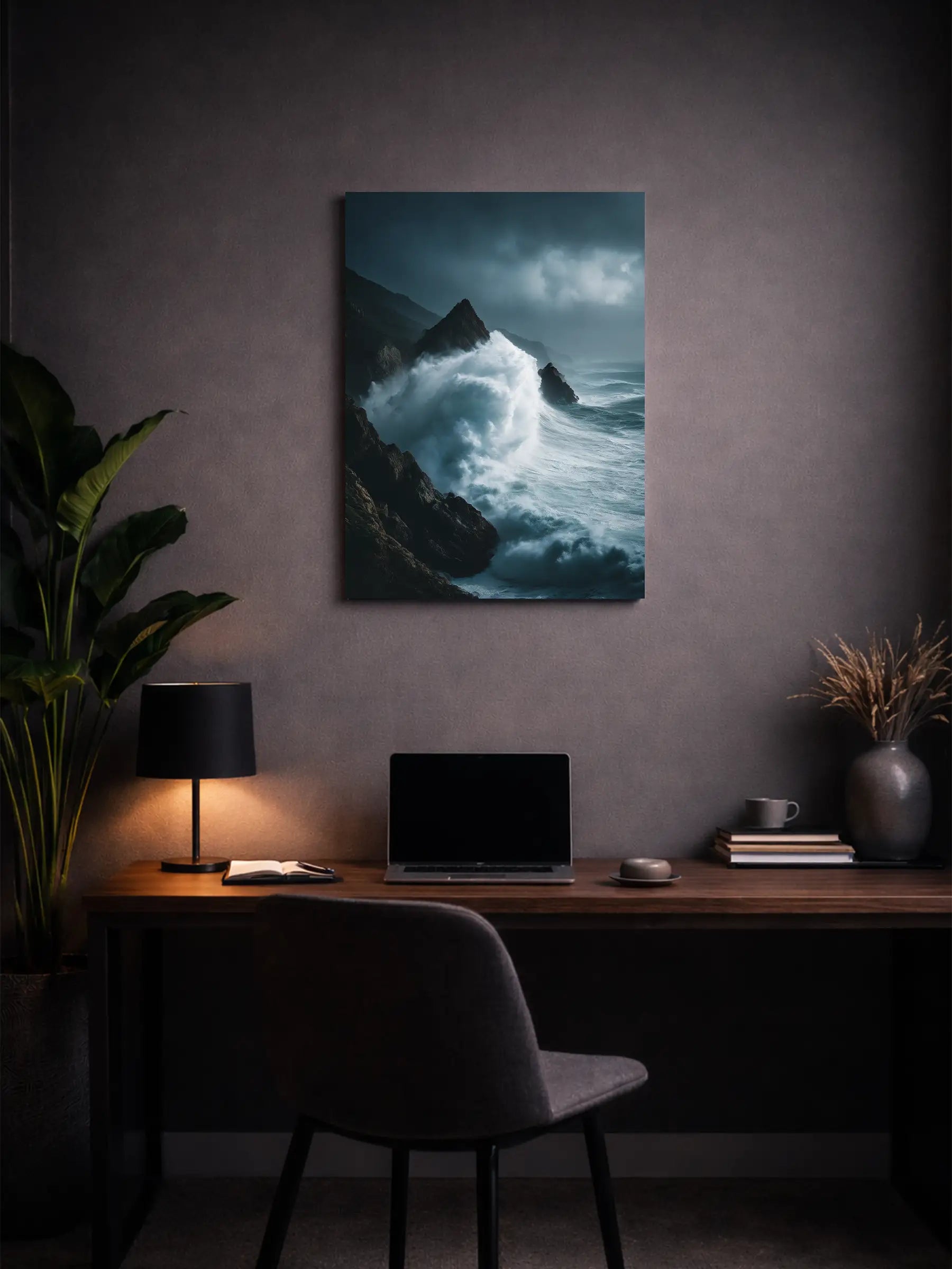 Metallbild - "Storm Waves"