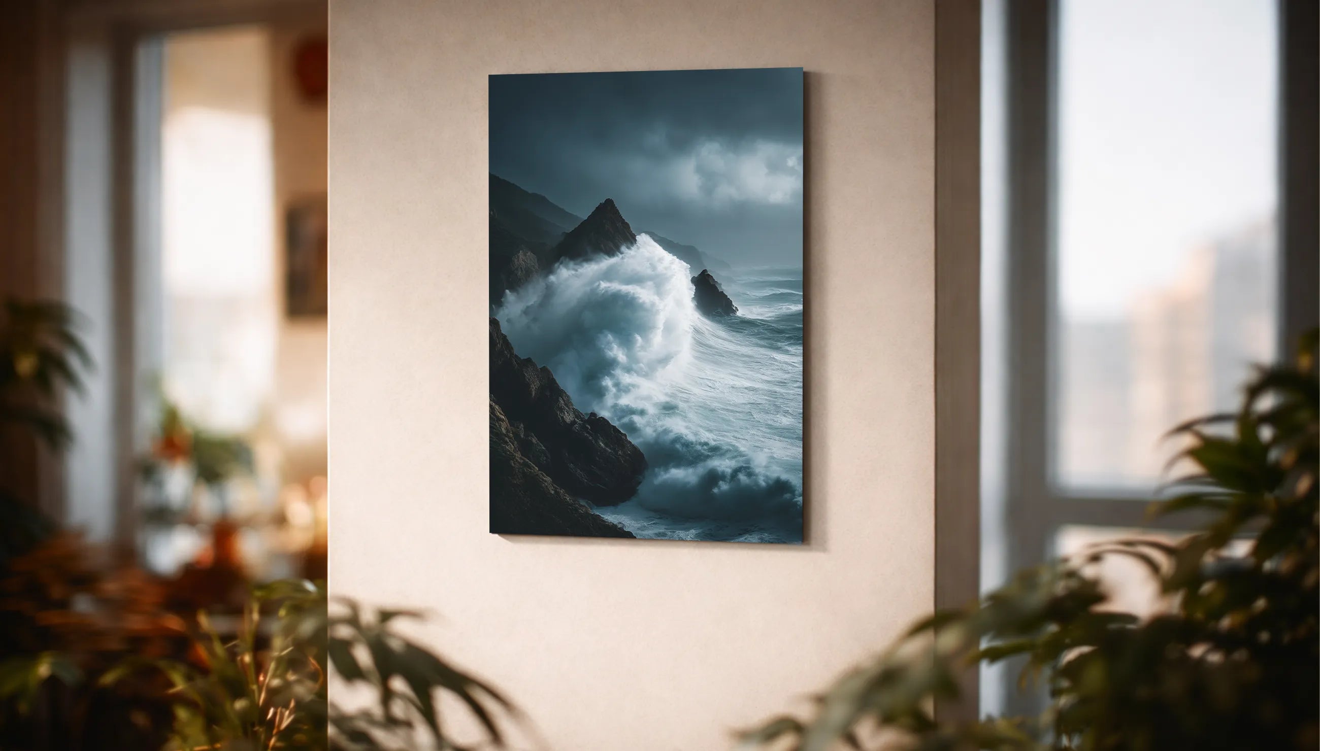 Metallbild - "Storm Waves"