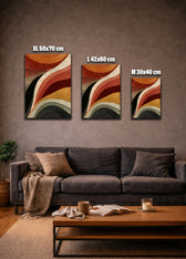 Metallbild - "Sunset Waves"