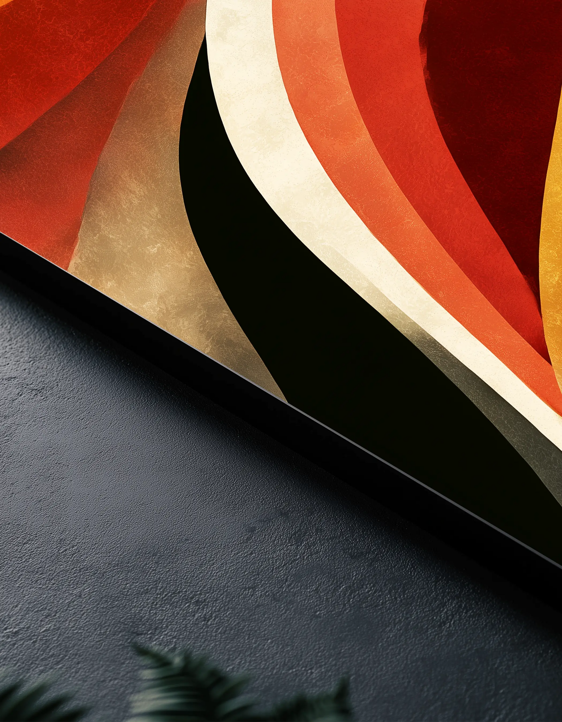 Metallbild - "Sunset Waves"