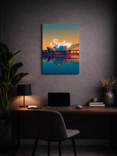 Metallbild - "Sydney Comic"