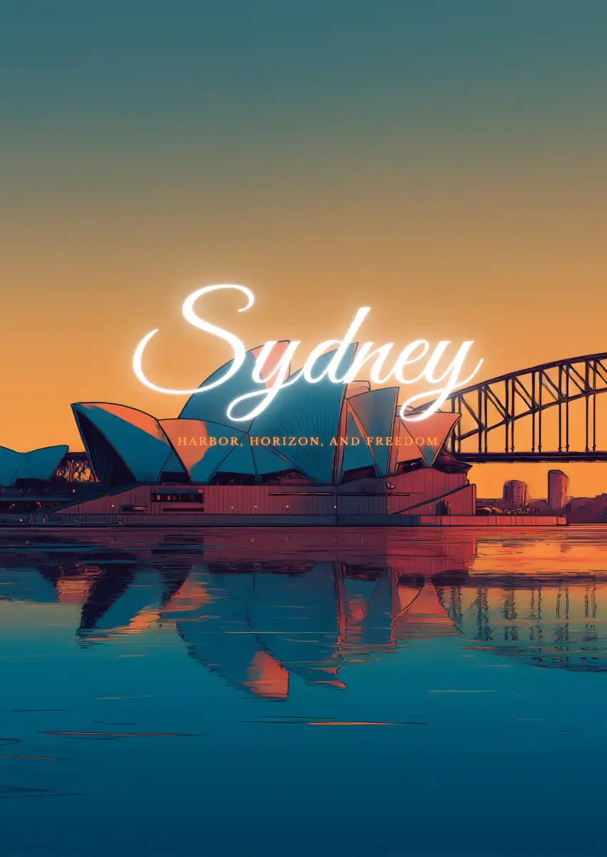 Metallbild - "Sydney Comic"