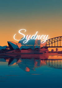 Metallbild - "Sydney Comic"