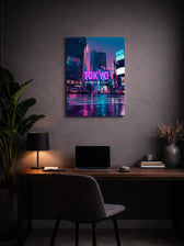 Metallbild - "Tokyo Comic"