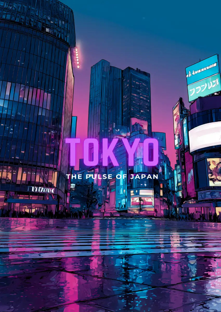 Metallbild - "Tokyo Comic"