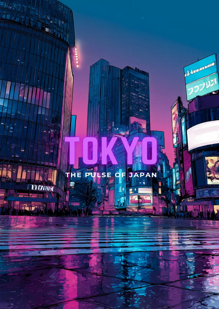 Metallbild - "Tokyo Comic"