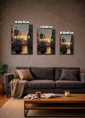 Metallbild - "Venedig Comic"