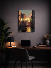 Metallbild - "Venedig Comic"