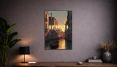 Metallbild - "Venedig Comic"