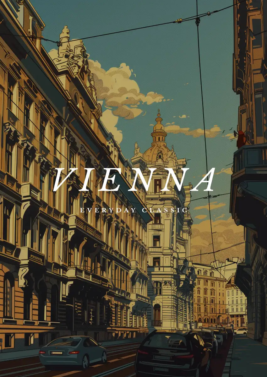 Metallbild - "Wien Comic"