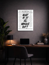 Metallbild - "What If It All Works Out"