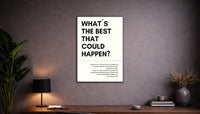 Metallbild - "Whats The Best That Could Happen"