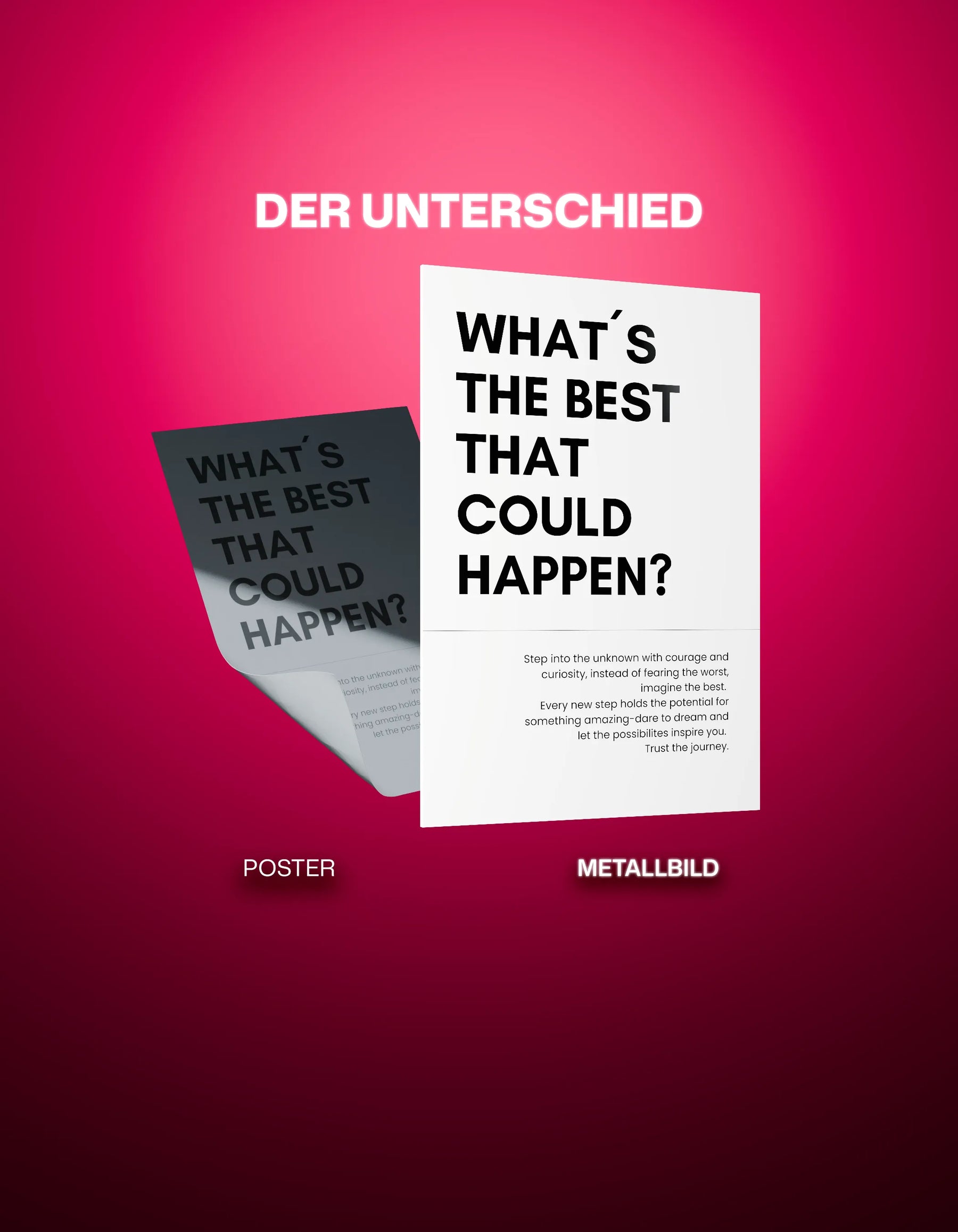 Metallbild - "Whats The Best That Could Happen"