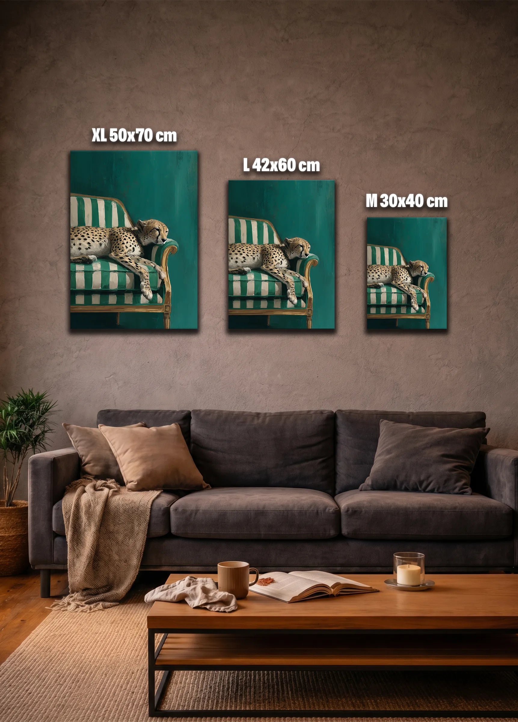 Metallbild - "Wild Relax"