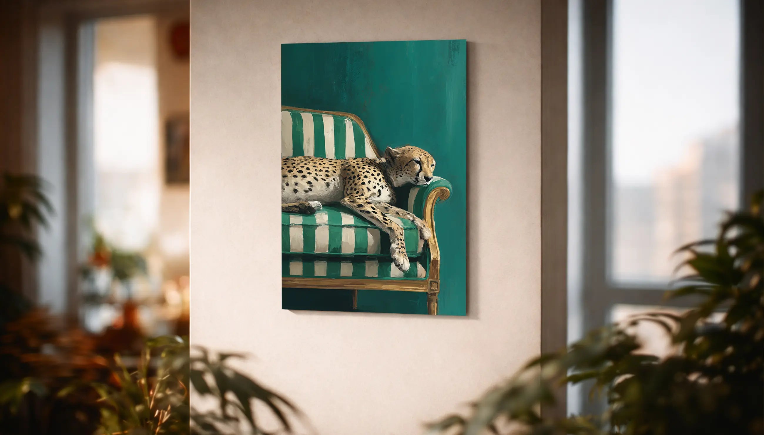 Metallbild - "Wild Relax"