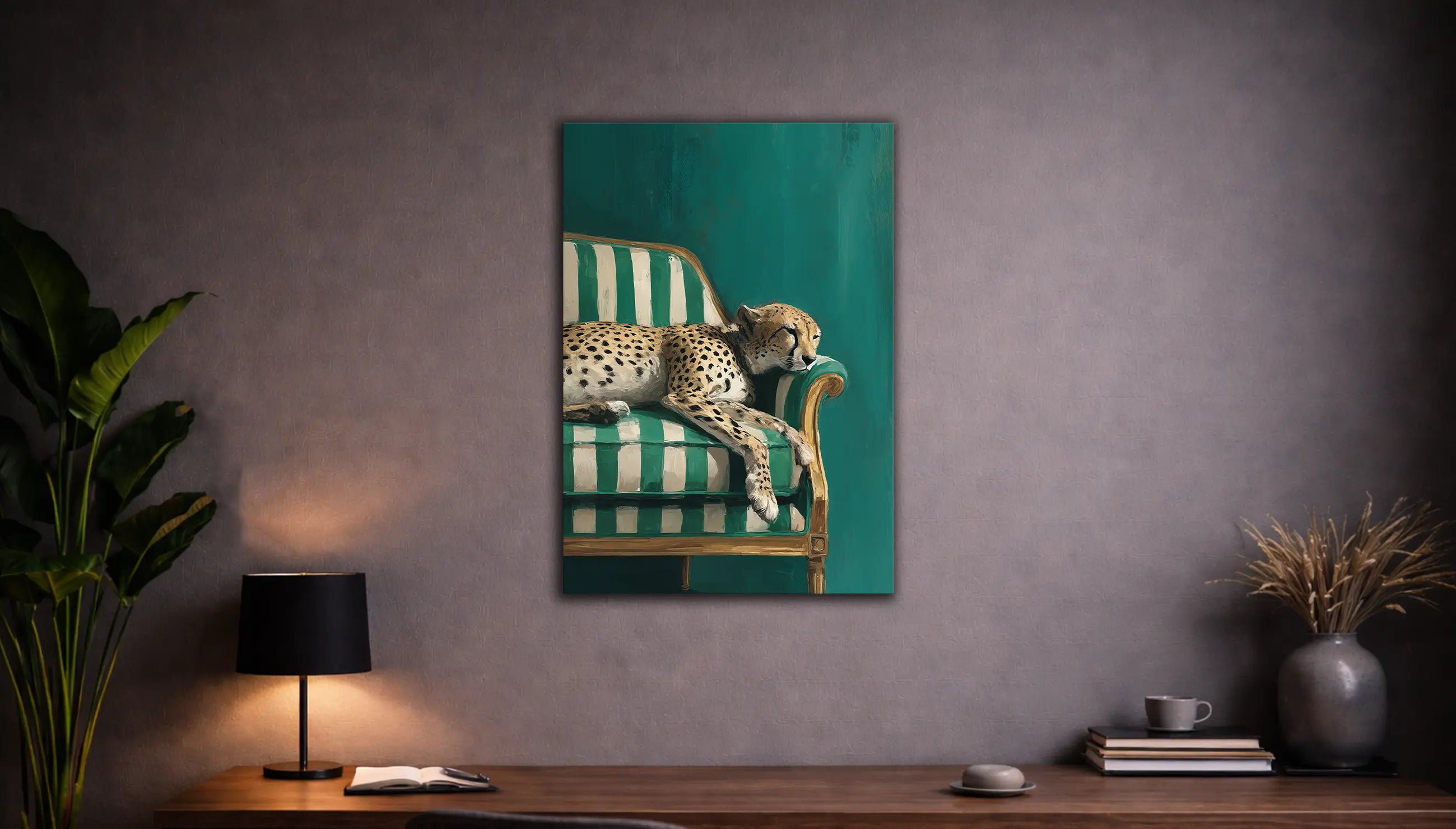 Metallbild - "Wild Relax"